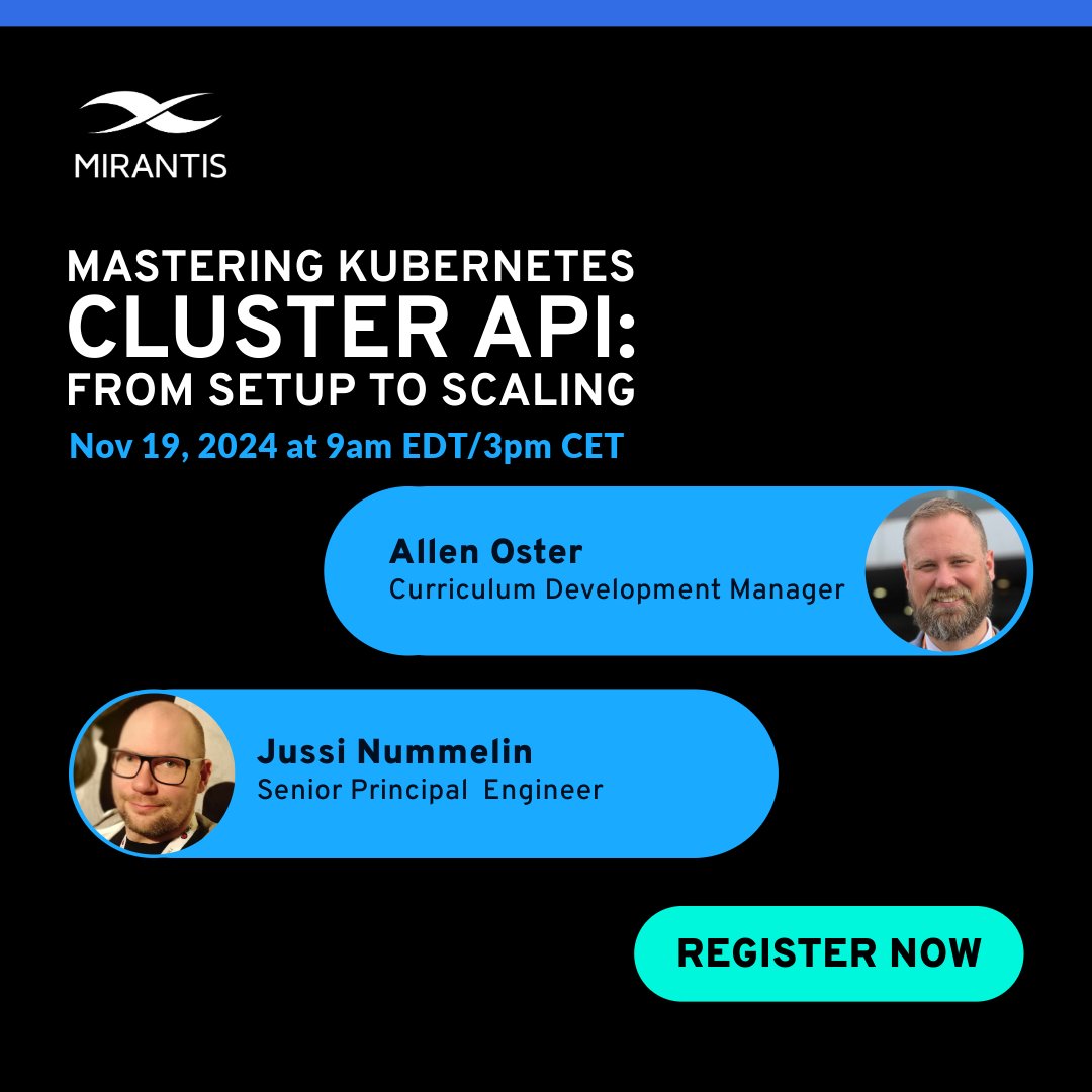 On November 19, deepen your knowledge of #Kubernetes clusters and learn from experienced instructors, who will happily answer your questions. Register now! bit.ly/4hTKsKu