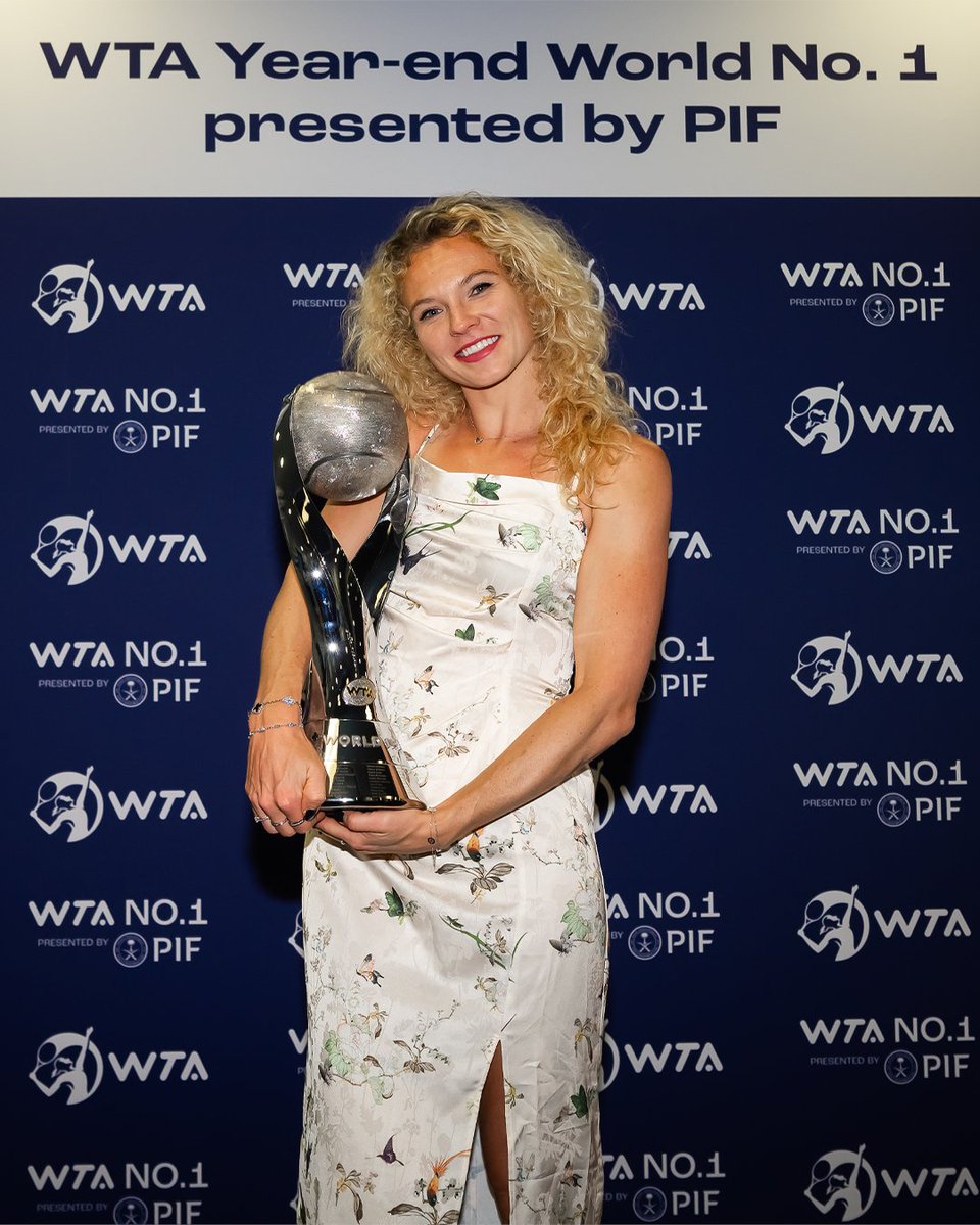 For the FOURTH time in her career... 🏆🏆🏆🏆

After 2018, 2021 and 2022, <a href="/K_Siniakova/">Katerina Siniakova</a> is once again the doubles WTA Year-End World No.1 presented by #PIF!
