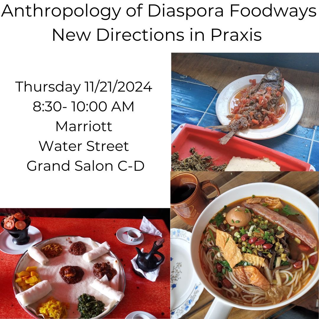 FoodAnth's tweet image. Another upcoming food panel for the AAA conference in Tampa, Anthropology of Diaspora Foodways, will be held on Thursday morning. Hope to see you there!!