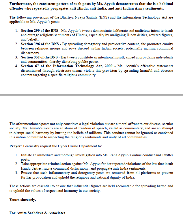 Amita Sachdeva, Advocate tweet media