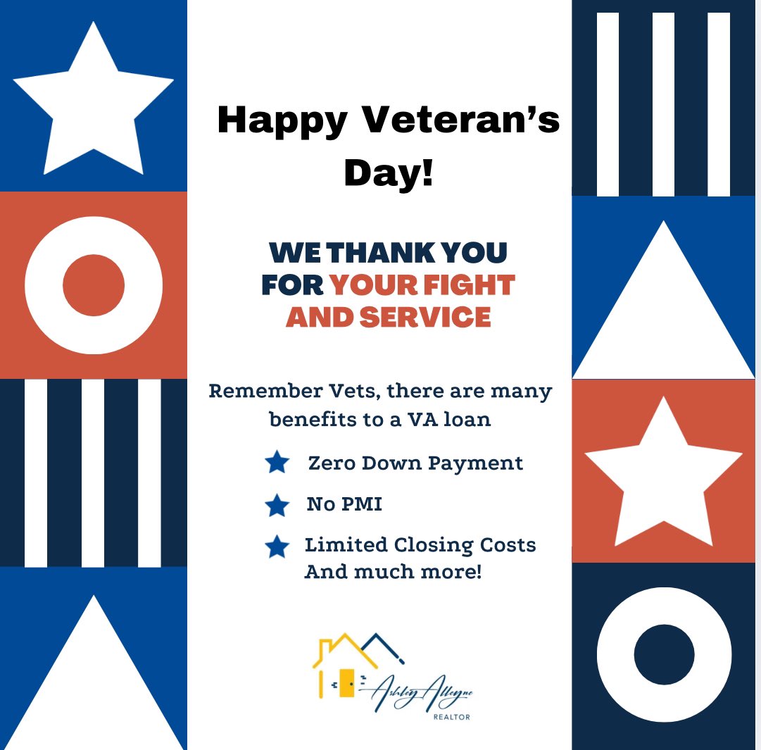 Ash_YourRealtor's tweet photo. Happy Veteran’s Day to those who served ! https://t.co/k7EmGIO1cc