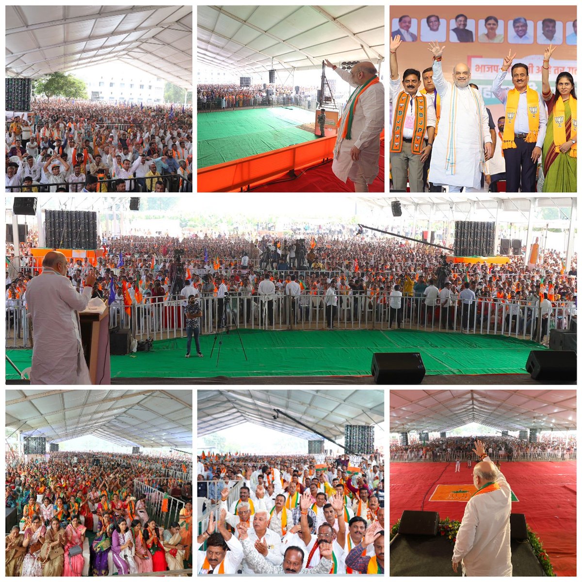 महाराष्ट्र में केंद्रीय गृह एवं सहकारिता मंत्री श्री अमित शाह की जनसभाओं में उमड़ा ये जनसैलाब इस बात का संकेत है कि प्रदेश की जनता ने राज्य में एक बार फिर भाजपा-महायुति की सरकार बनाना तय कर लिया है।