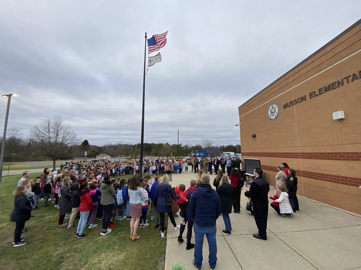 Thank you to our Musson family Veterans for your service! Our student council sponsored a wonderful recognition and event in their honor this morning! #RCSPride