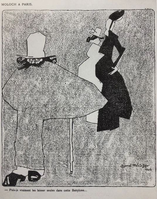 Lyonel Feininger, cartoons 