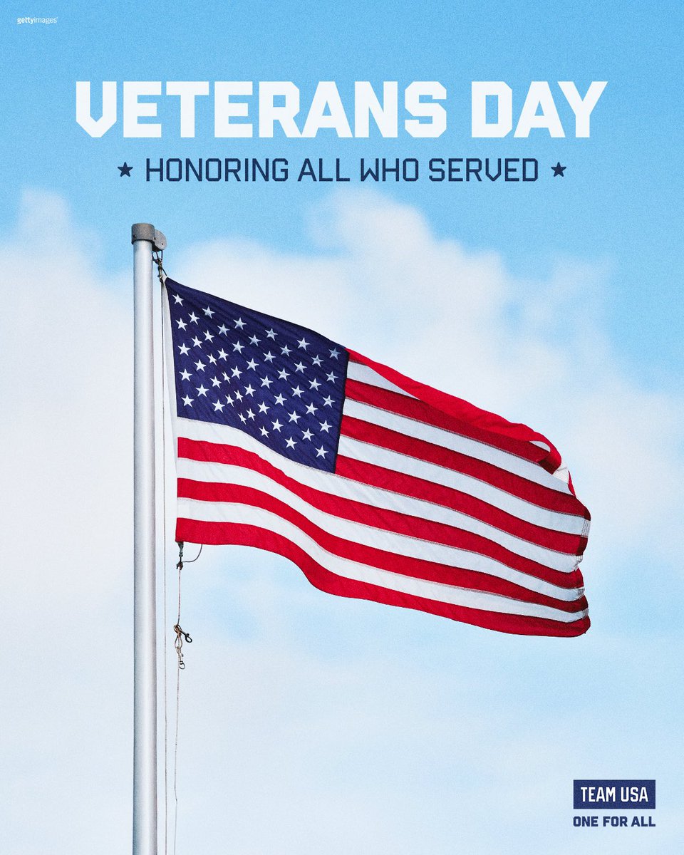 Today and every day, we are grateful for all the Team USA veterans and those who have served alongside them. 🇺🇸