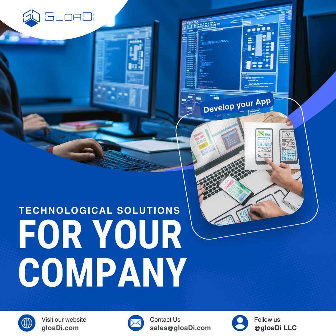 Gloadillc's tweet image. Turn your ideas into reality with GloaDi 
Do you have an idea for an app, but don't know where to start? At GloaDi we make technological development simple and effective, adapting to the needs of your company.