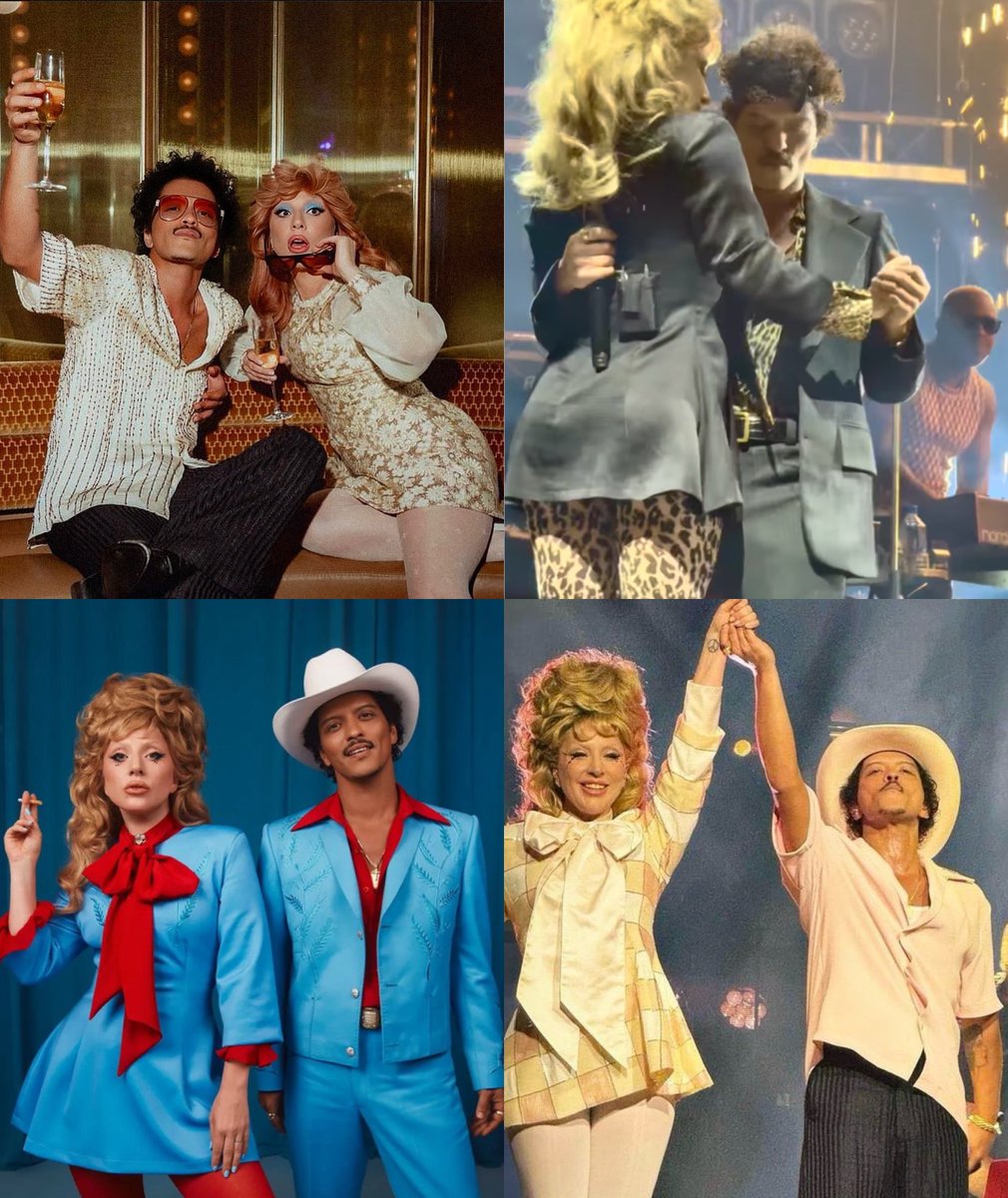 lady gaga and bruno mars matching outfits>>