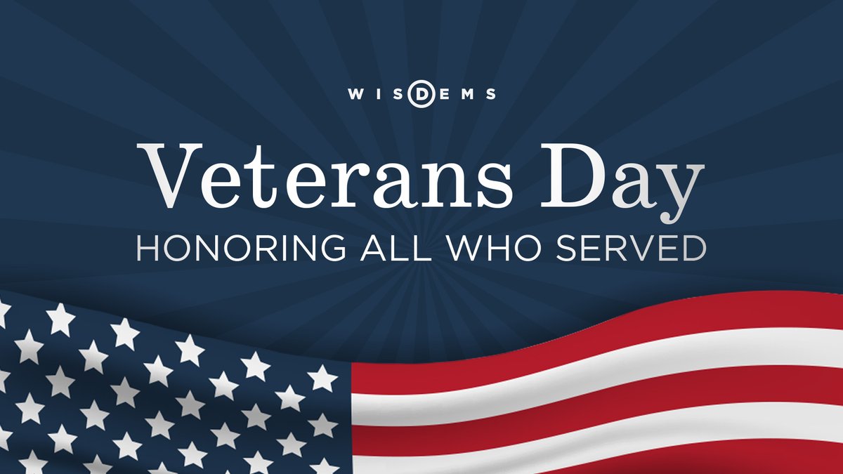 Today we honor and remember the sacrifices of our veterans. Thank you to all who served.