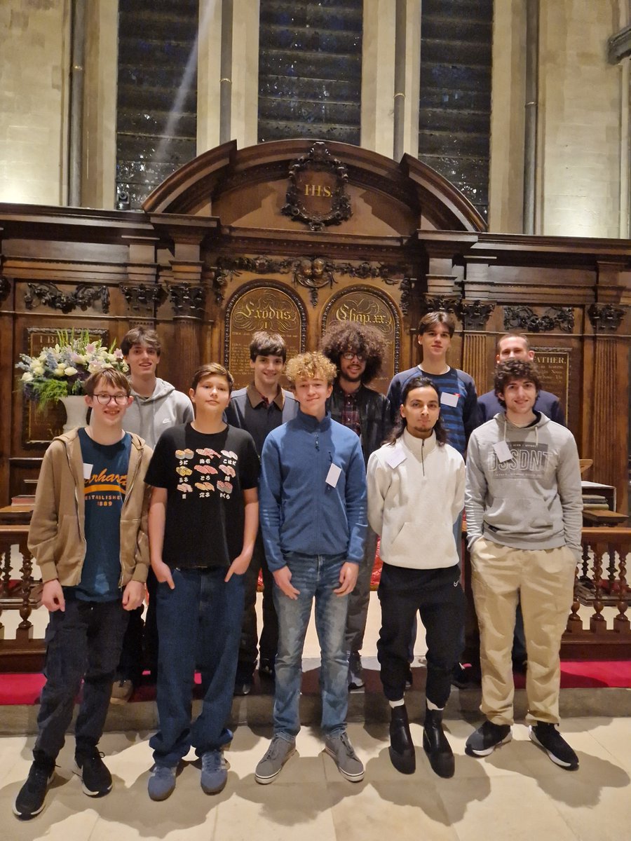 Here are some we made earlier! 

Ex-Temple choristers back for Youth Choir. So wonderful to see them again (squeals of delight from our chaperone 'haven't you grown!')