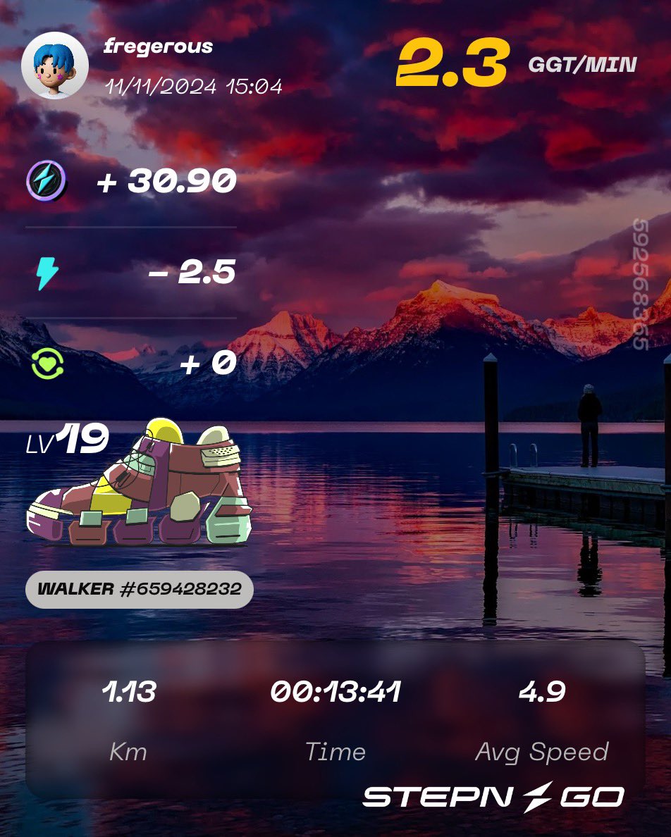 fregerous's tweet image. 5 energy ⚡️
64.10 $ggt 

#Stepngo #GiftBagCode G1113XZw3NVJ

#stepnactivationcode 53962240

Everyday ! Never miss a day ! 

Consistency is the key 🔑🧠🏃🏻‍♂️
Ambition without a proper vision and plan always dead end ❌