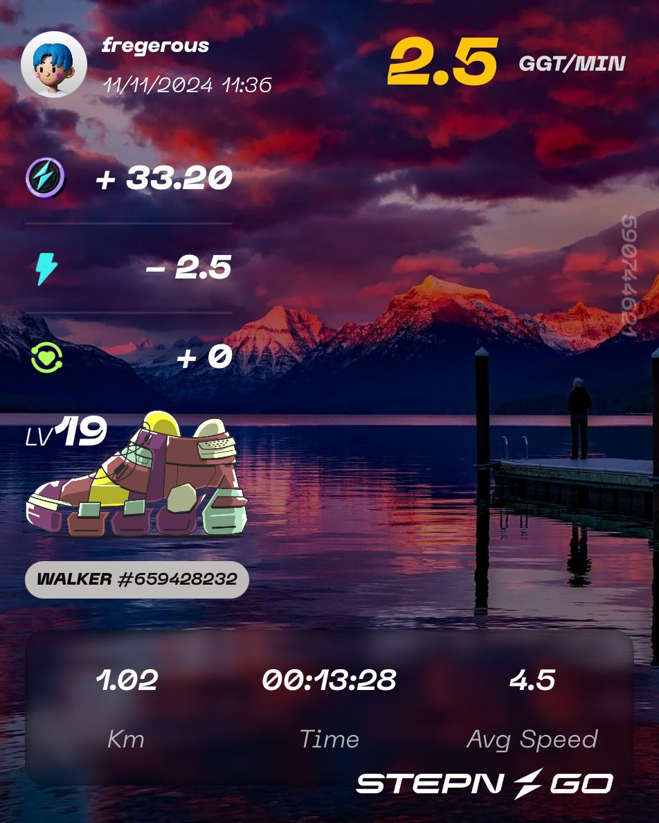 fregerous's tweet image. 5 energy ⚡️
64.10 $ggt 

#Stepngo #GiftBagCode G1113XZw3NVJ

#stepnactivationcode 53962240

Everyday ! Never miss a day ! 

Consistency is the key 🔑🧠🏃🏻‍♂️
Ambition without a proper vision and plan always dead end ❌