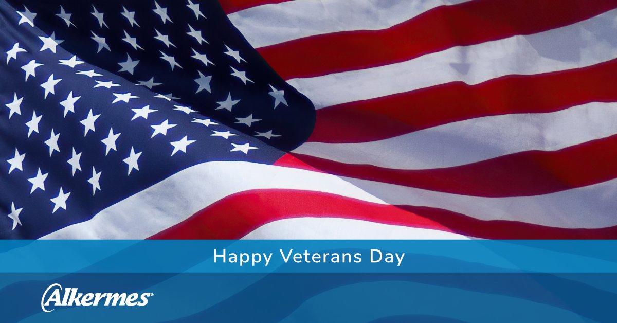 This #VeteransDay and beyond, #TeamAlkermes thanks all veterans and active-duty service members for their service.