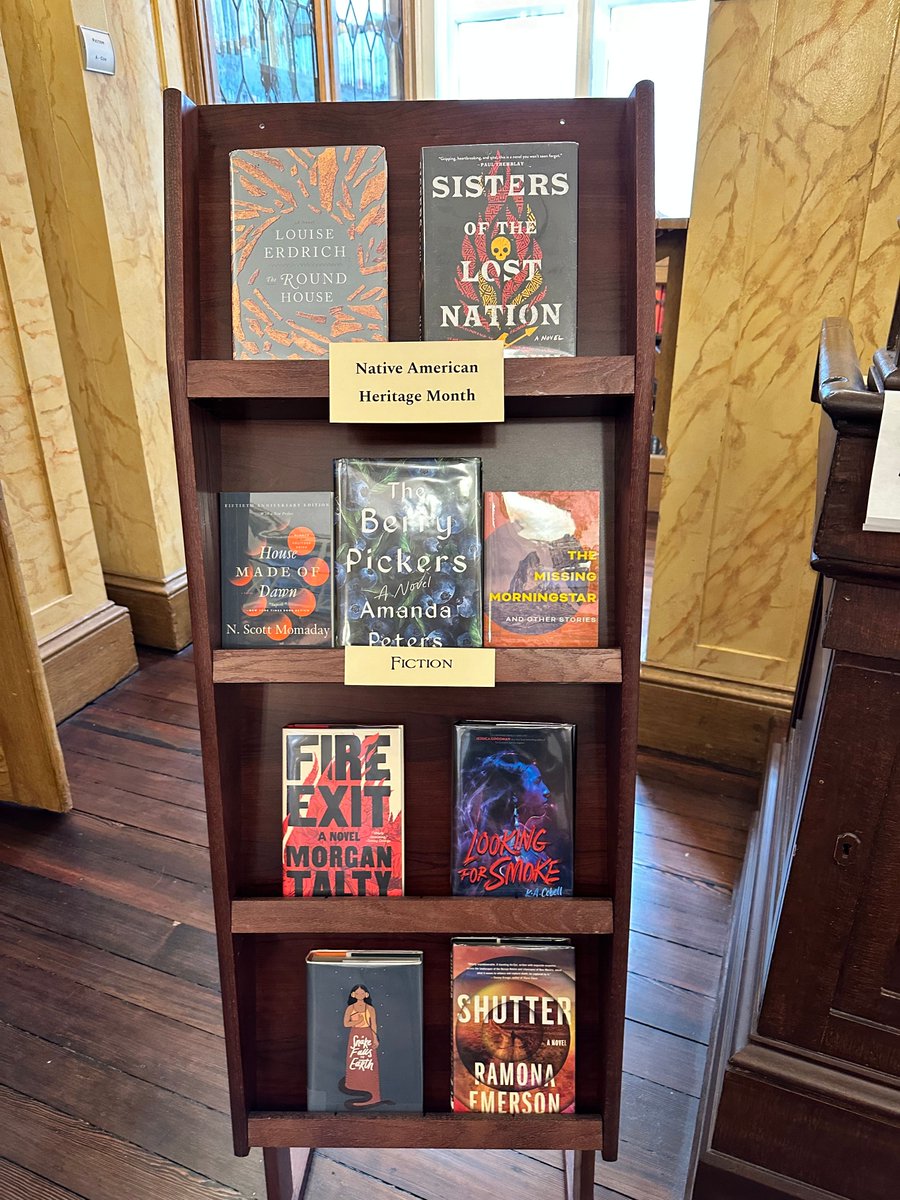 Our Reading Room display is honoring November as Native American Heritage month! Fiction or non-fiction, here are some titles we recommend!