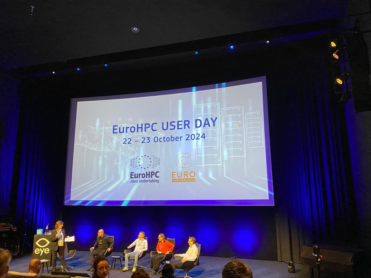 KaleLabBiophys's tweet photo. Hatice Döşeme attended the #EuroHPCUserDay2024! She connected with experts using high-performance computing resources and had the chance to meet with the @EPICUREHPC team. It was an inspiring experience! Sincere thanks to everyone who organized the event! @EuroHPC_JU 👩🏽‍💻😊🎉 https://t.co/h8YQQP1YOK