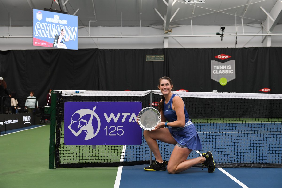 WTA125 Midland Champ!! 🏆

My biggest title to date, and my first WTA title! So proud of this one 🥰