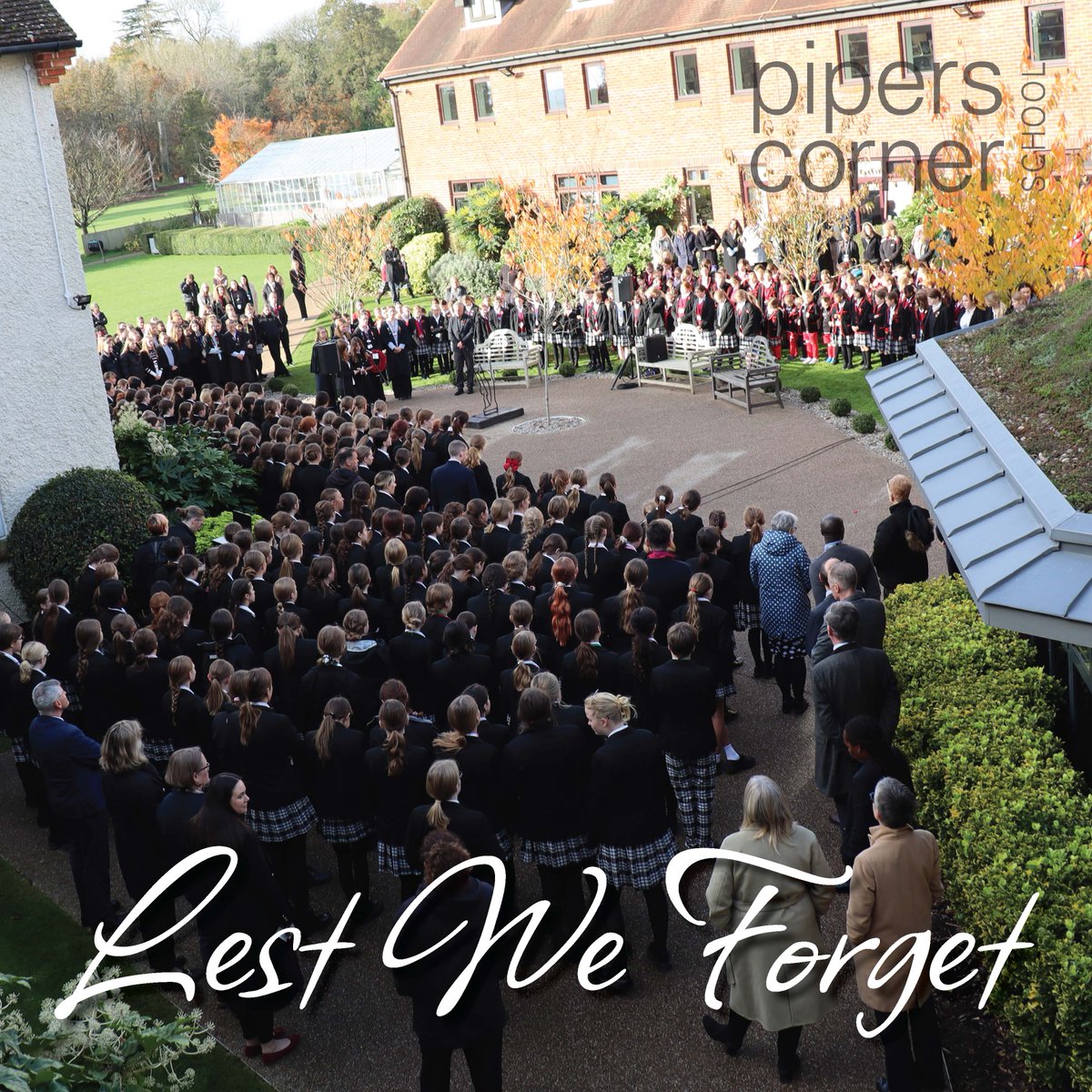 PipersCornerSch's tweet image. With our War Memorial displayed for all to see on our grounds, we were proud to stand united today to hold silence for our fallen and turned our thoughts towards the courageous Armed Forces and their families. 

 #LestWeForget #RemembranceDay #PipersCommunity