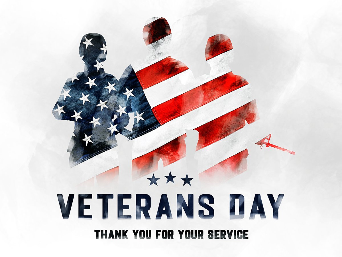 ArlPorsche's tweet photo. Honoring the brave men and women who’ve served our nation. Your courage and dedication inspire us all. Thank you, veterans, for your sacrifices and commitment to protecting our freedoms. 

🇺🇸 #VeteransDay #ThankYouVeterans https://t.co/L3pELGNyuF