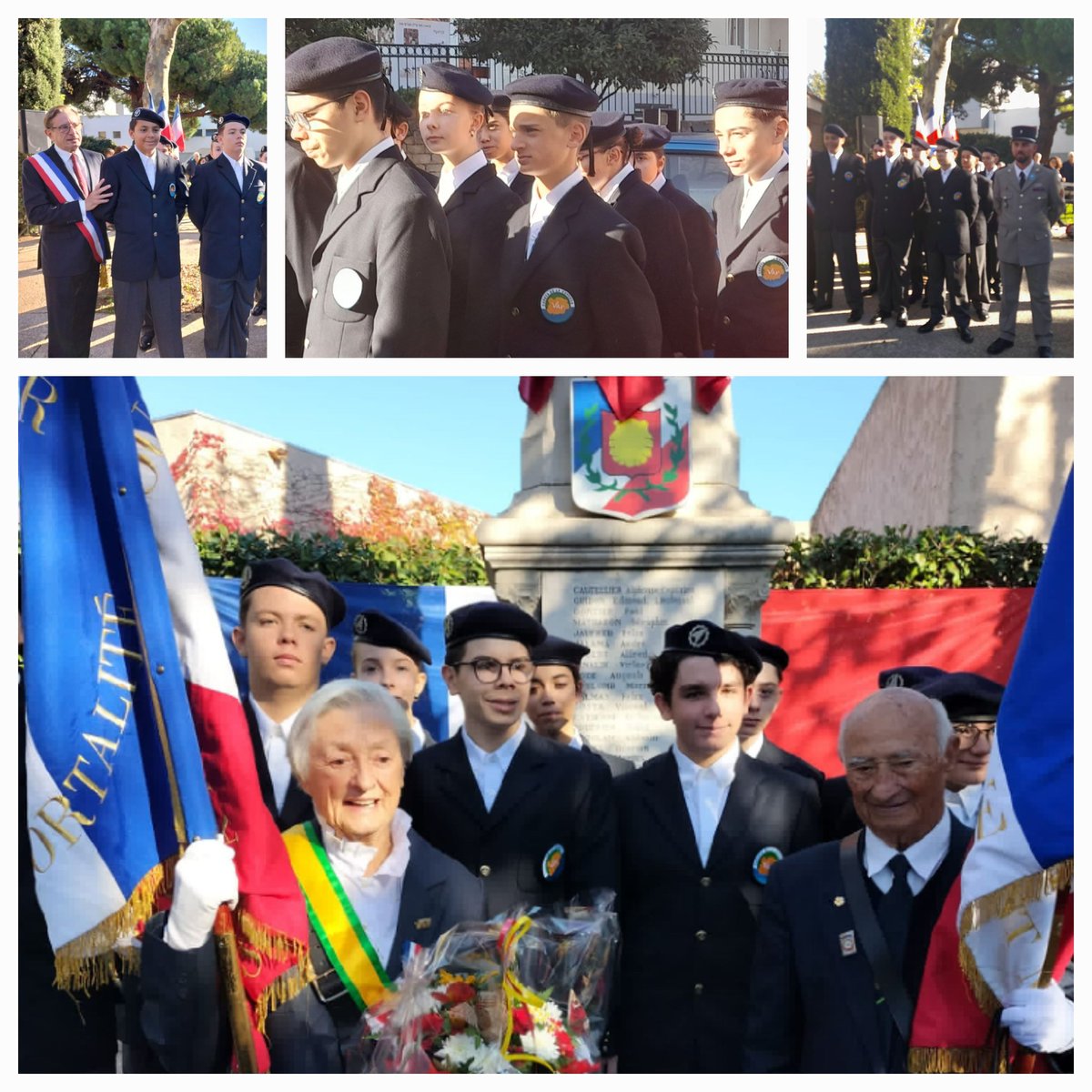🇨🇵 Commémoration de l'Armistice de la Grande guerre 🇨🇵
Le <a href="/519eRt/">Chef de corps du 519e RT</a> peut être fier de ses Cadets engagés sur les cérémonies  mémorielles des communes de <a href="/laseynesurmer/">La Seyne-sur-Mer</a> <a href="/ollioules/">coriandre </a> <a href="/6fourslesplages/">Ville de Six-Fours les Plages</a>
#devoirsdemémoire #engagement #parcourscitoyen