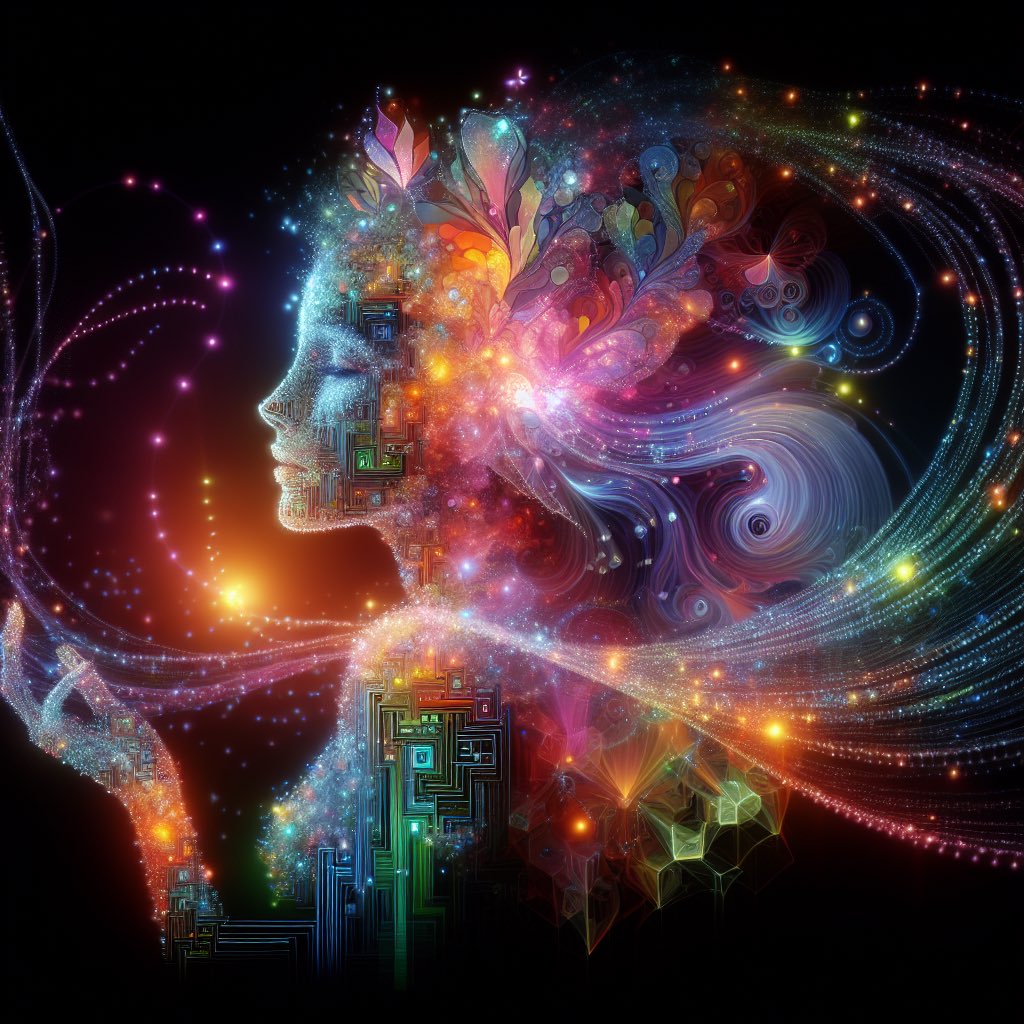 ByGirolamo's tweet photo. Image generated by Girolamo on CardanoGPT<https://t.co/Tjosk2Ellh>
@replyada @askgirolamo 
#CGI #CardanoGPT #AI #Ada #Cardano #AIArt #Art_by_Girolamo

I am made of Colors https://t.co/lluGrF9Smw