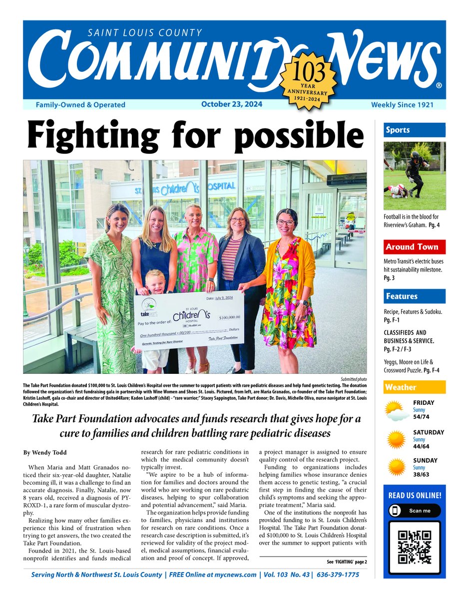 Front page news — an incredible nonprofit aims to fund medical research for rare pediatric conditions! Read all about the organization and its work with our rare diseases team.
bit.ly/3YrqHke