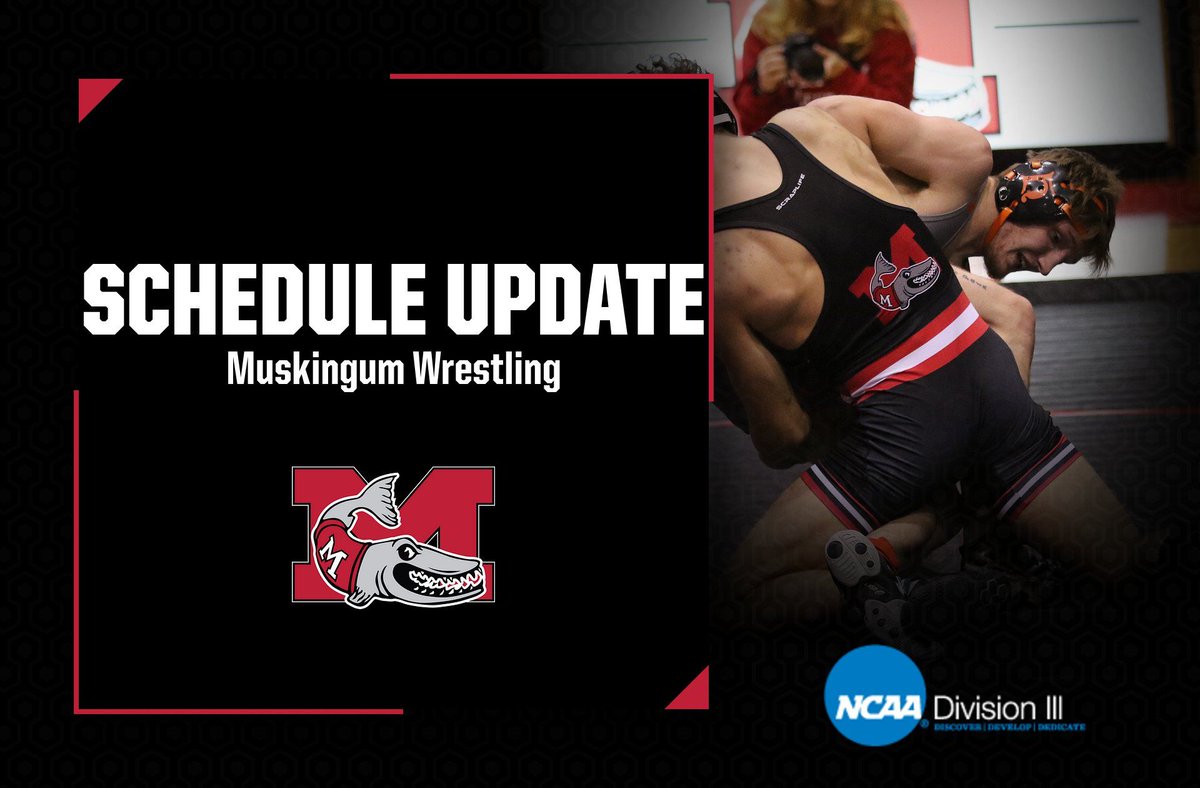 Muskingum Athletics (@fightingmuskies) on Twitter photo 🚨 Schedule Update🚨
The wrestling match against Otterbein originally scheduled for tomorrow has been rescheduled to Friday, January 24, at 7:00 p.m. #DefendTheM <a href="/brandonhannahs/">Brandon Hannahs</a> <a href="/Orbit907News/">Orbit Media</a> <a href="/WHIZscores/">WHIZ Sports</a> <a href="/AVCSCORES/">AVC Sports</a> <a href="/DresdenBuzz/">dresdenbuzz</a> <a href="/OHAthleticConf/">Ohio Athletic Conference</a> <a href="/WrestlingMuskie/">Muskingum Wrestling</a> 🚨 Schedule Update🚨
The wrestling match against Otterbein originally scheduled for tomorrow has been rescheduled to Friday, January 24, at 7:00 p.m. #DefendTheM <a href="/brandonhannahs/">Brandon Hannahs</a> <a href="/Orbit907News/">Orbit Media</a> <a href="/WHIZscores/">WHIZ Sports</a> <a href="/AVCSCORES/">AVC Sports</a> <a href="/DresdenBuzz/">dresdenbuzz</a> <a href="/OHAthleticConf/">Ohio Athletic Conference</a> <a href="/WrestlingMuskie/">Muskingum Wrestling</a>