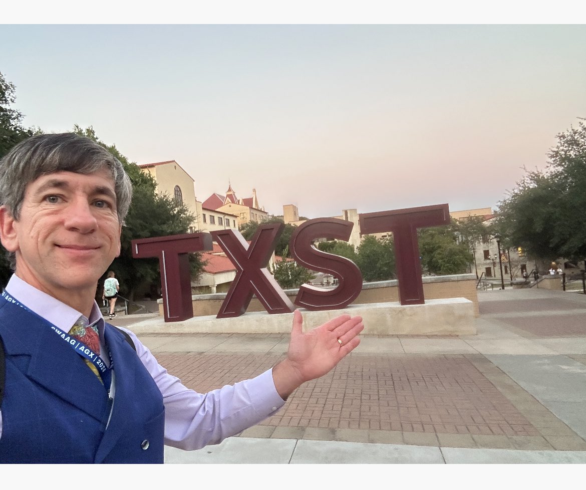 josephkerski's tweet image. I had a great time at Texas State University this year. Supporting their GIS efforts. And attending the ⁦@theAAG⁩ ⁦@applied_geog⁩ conferences
