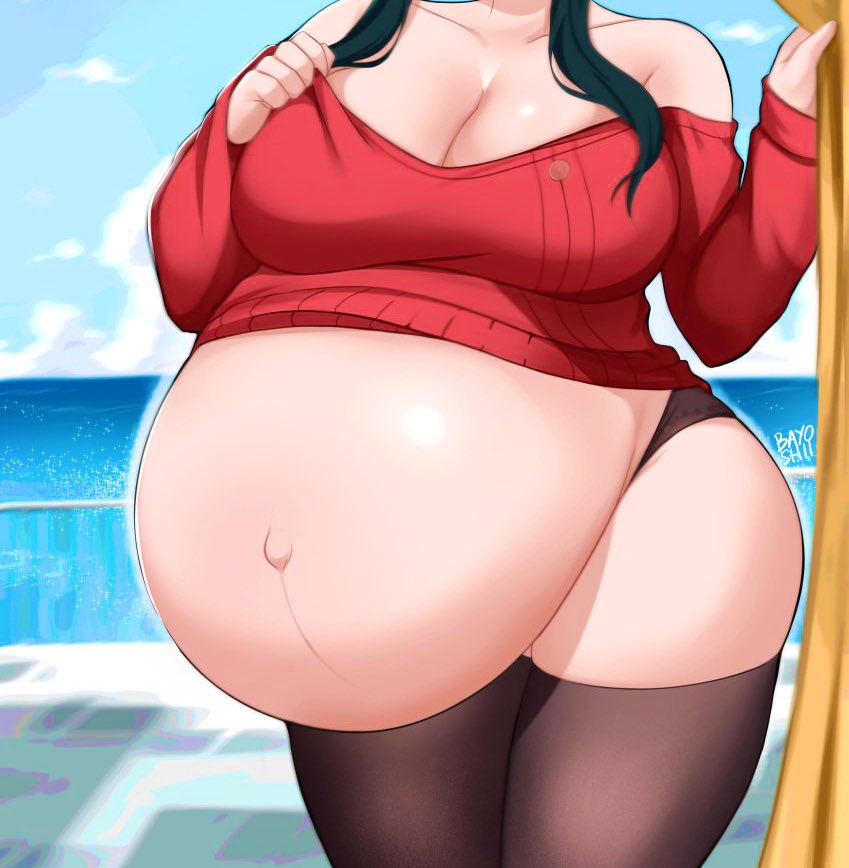 Plops huge hellhound tum on the TL.

Is it a cute girl in there? Are they pregnant? Is it just a huge food baby? Who knows!