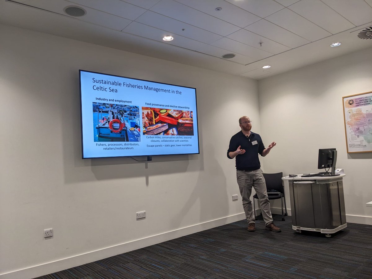 Fantastic day presenting at the SMMR Workshop at #MASTSASM2024 with <a href="/SMMR_Pyramids/">Pyramids of Life</a> PI Jon Pitchford! Great discussions on sustainable fisheries management in the Celtic Sea and the application of mathematical modeling. 🌊📊 #SMMR #Fisheries #CelticSea #SustainableOceans