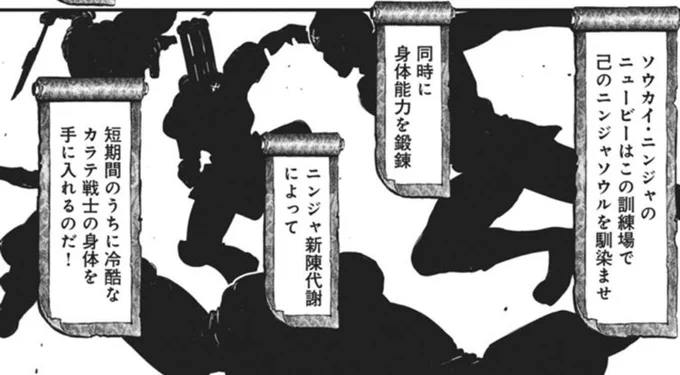トレーニング場のイメージにこいつ等いるから、「ソニックブーム=サン!アイサツに見せかけてガトリングで不意打ちしたら必勝じゃないスか!?」とかいうニュービーに頭を抱える日々もあったかもしれない 
