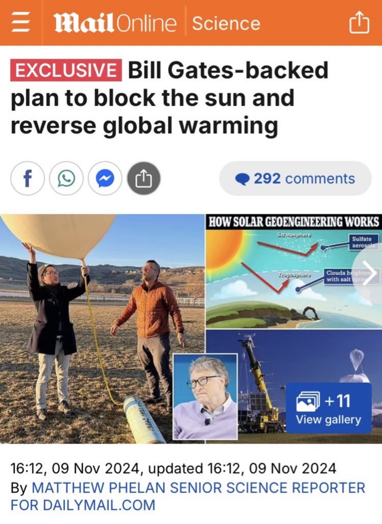 Dear UK, 

You have all just spent two weeks straight living under a solid cloud blanket. 

Now that the ‘murk’ has lifted today, once again you can see the planes spraying shit into the atmosphere &amp; leaving lines in the sky. 

Now consider the fact there is a rake of literature