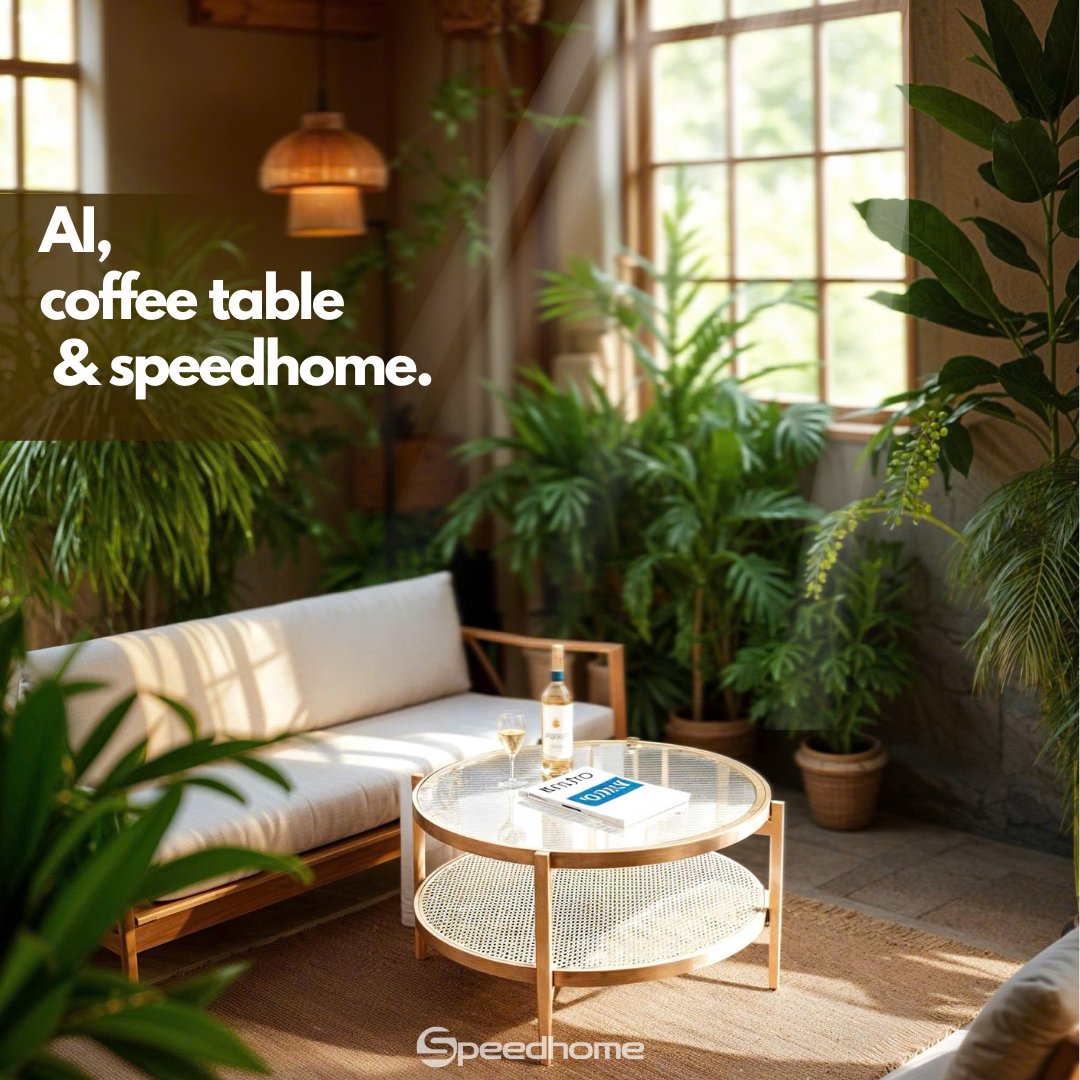 SpeedhomeAI's tweet photo. Two-Tier Rattan Coffee Table

A coffee table is not just a place for your aromatic cups of coffee, but also a perfect aesthetic highlight for your living room. With its luxurious glass top and intricate rattan weaving on the bottom tier, it brings an elegant beauty to any space https://t.co/7stMv736gy