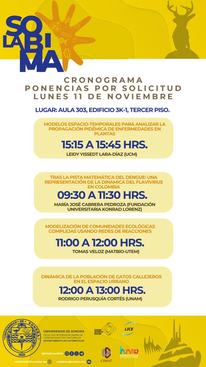 ¡Participante del #SoLaBiMa2024! Hoy comenzamos con las actividades. Quedan cordialmente invitados☀️☀️☀️