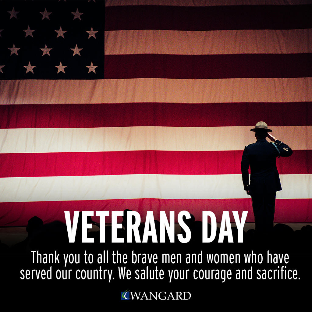 wangard's tweet image. This Veterans Day, please tag a veteran and join all of us at Wangard in honoring their service to our great country. 
#VeteransDay