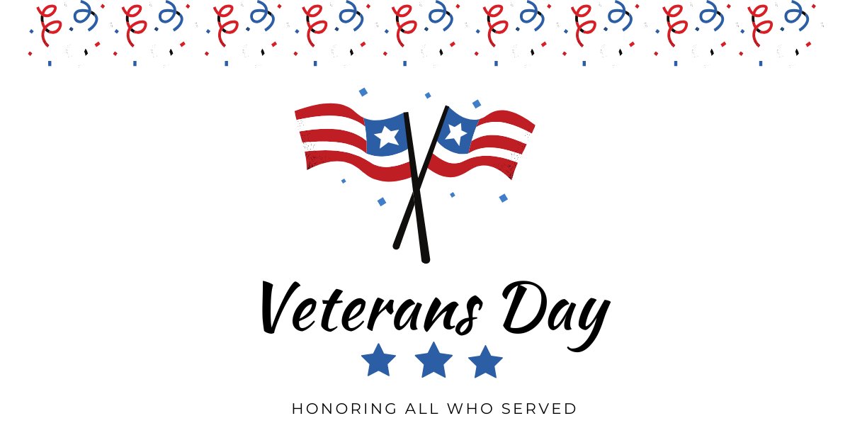 Today, we thank the brave men and women who have served our country. Your courage and sacrifice inspire us all. #VeteransDay