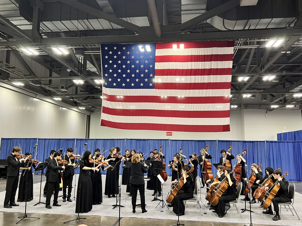 Upper Arlington High School Symphony Strings perform at OSBA 🫶🏻. Amazing talent <a href="/UA_Schools/">UA Schools</a>
