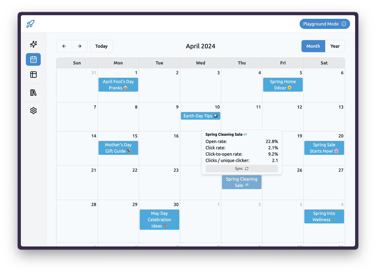 Exciting update to broadcastboost.com!

Introducing the Broadcast Calendar – the easiest way to visualize your <a href="/kit/">Kit</a> broadcasts and manage your email strategy. Broadcast Boost's new recommendation algorithm suggests broadcasts to reschedule when you select a future date.