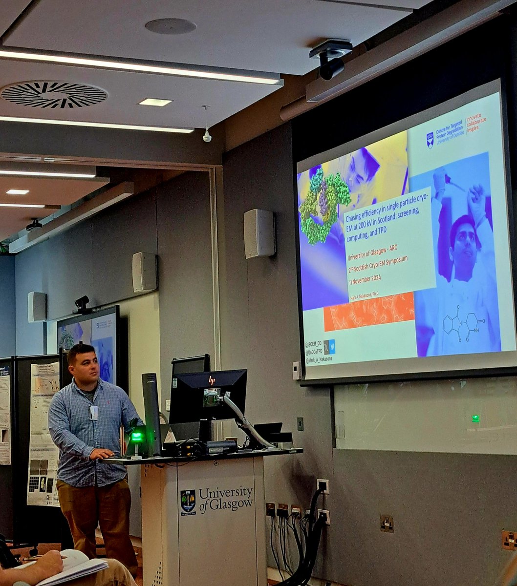 Charlotte Crowe (@charlcrowe) on Twitter photo Great overview by <a href="/Mark_A_Nakasone/">Mark A. Nakasone</a> of <a href="/UoDCeTPD/">Centre for Targeted Protein Degradation</a> cryo-EM projects and capabilities today at the 2nd Scottish Symposium on Cryo-EM! Great overview by <a href="/Mark_A_Nakasone/">Mark A. Nakasone</a> of <a href="/UoDCeTPD/">Centre for Targeted Protein Degradation</a> cryo-EM projects and capabilities today at the 2nd Scottish Symposium on Cryo-EM!