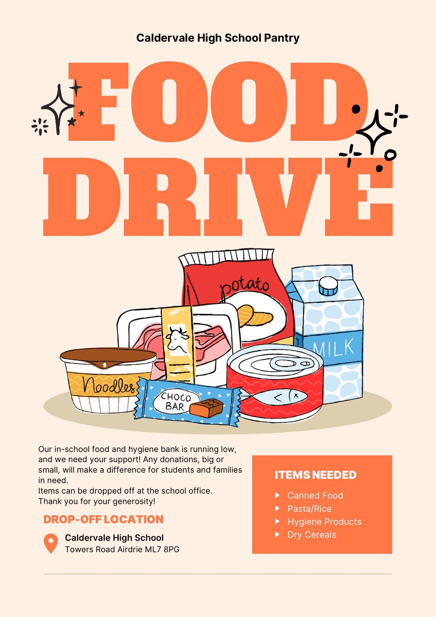 Caldervale High RRS (@caldervalerrs) on Twitter photo We are looking for more stock for our in-school food and hygiene bank and we need your support! Donations can be handed into the school office. Thank you for your generosity. <a href="/CaldervaleHigh/">Caldervale High</a> <a href="/AIRDRIEUNIFORMS/">Airdrie Community School Uniform Bank</a> <a href="/CaldervaleLCSC/">Caldervale LCSC</a> We are looking for more stock for our in-school food and hygiene bank and we need your support! Donations can be handed into the school office. Thank you for your generosity. <a href="/CaldervaleHigh/">Caldervale High</a> <a href="/AIRDRIEUNIFORMS/">Airdrie Community School Uniform Bank</a> <a href="/CaldervaleLCSC/">Caldervale LCSC</a>