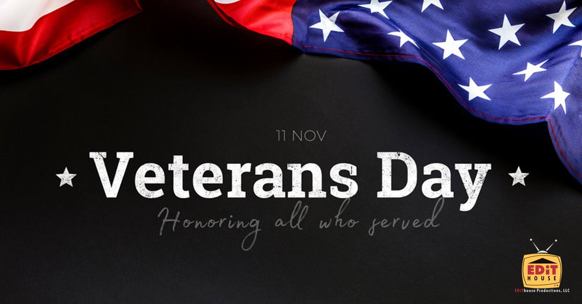 EditHouseNM's tweet photo. This Veterans Day, Edit House Productions honors the brave men and women who continue to serve our country. Your courage and sacrifice inspire us every day. Thank you for your service! #VeteransDay2024 #ThankYouVeterans #HonorAndRespect #EditHouseProductions https://t.co/TZ6pwgwe5B
