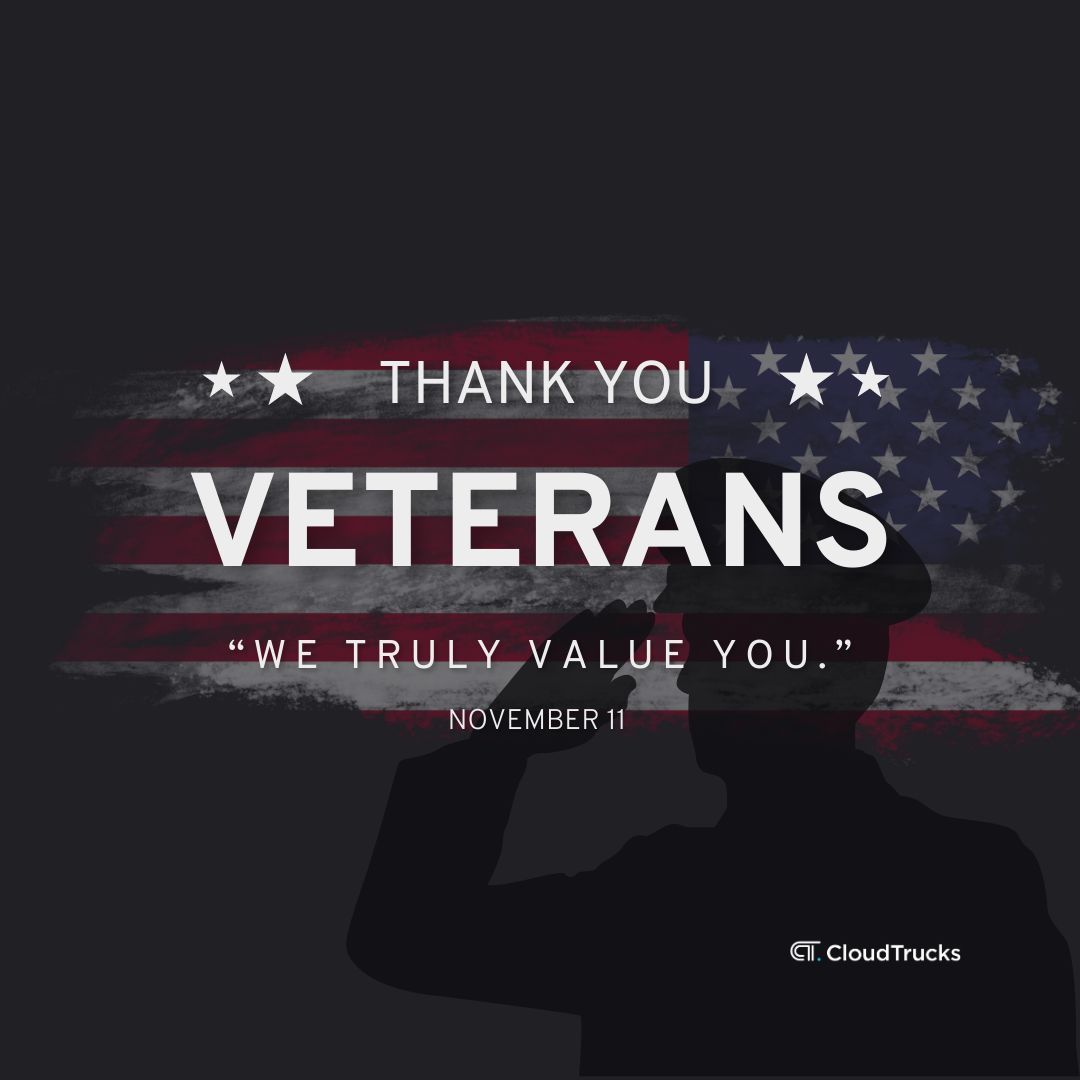 CloudTrucks's tweet image. Honoring those who served and still keep America moving forward. 🇺🇸 This Veterans Day, we salute all the veterans behind the wheel who continue to drive our nation forward. Thank you for your service, on and off the road. 

#VeteransDay #CloudTrucks #ProudToServe
