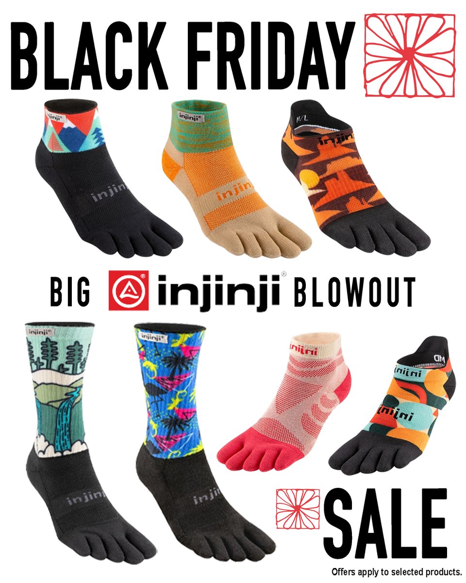 Castleberg's tweet image. We  Have a huge range of injinji socks on sale for black Friday, including a  Buy 4 get one free deal. Check out the website today for more  information.

castlebergoutdoors.co.uk/offers/outdoor…