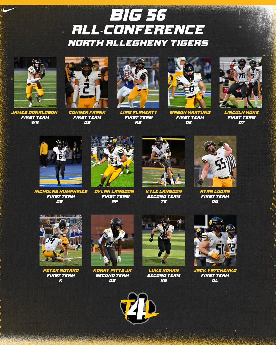 Congratulations to our <a href="/Big56Conference/">Big 56 Conference</a> ALL CONFERENCE players.  #T4L