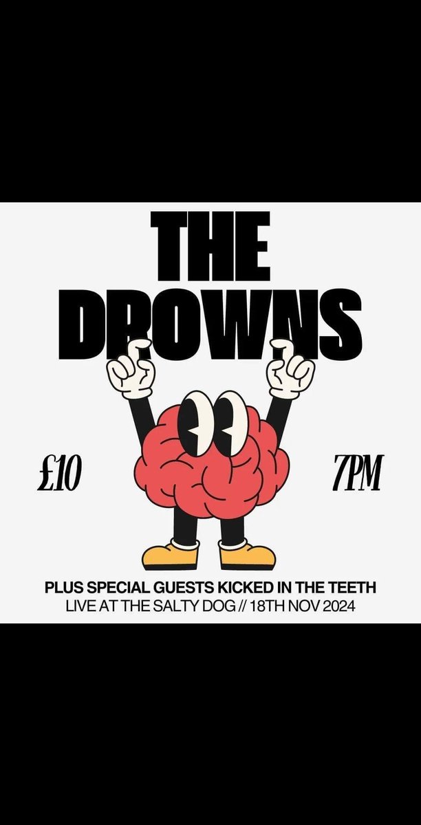 One week to go until we share the stage with The Drowns at The Salty Dog, Northwich

Gonna be a belter