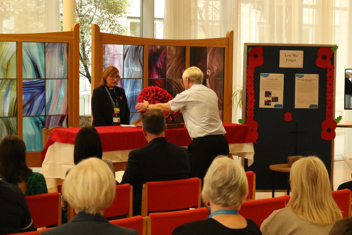 To mark Remembrance Day, a dedicated service was held in the Faith Centre at University Hospital.

Facilitated by Lead Chaplain and Bereavement Service Manager Elizabeth Jones, the service was a poignant reminder of the sacrifice of those who have defended our freedoms💙