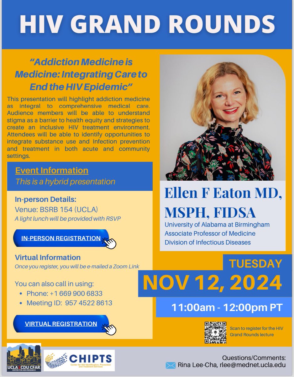 Ellen Eaton (@drelleneaton) on Twitter photo Look forward 2 sharing our integrated substance use services in clinical & community touch points <a href="/UAB_ID/">UAB Infectious Diseases Division</a> & #RyanWhite clinics. With SO many rural & underserved areas across the U.S., we must think outside the box & bring in partners to reach ppl who is drugs. See U soon <a href="/UCLA/">UCLA</a> Look forward 2 sharing our integrated substance use services in clinical & community touch points <a href="/UAB_ID/">UAB Infectious Diseases Division</a> & #RyanWhite clinics. With SO many rural & underserved areas across the U.S., we must think outside the box & bring in partners to reach ppl who is drugs. See U soon <a href="/UCLA/">UCLA</a>