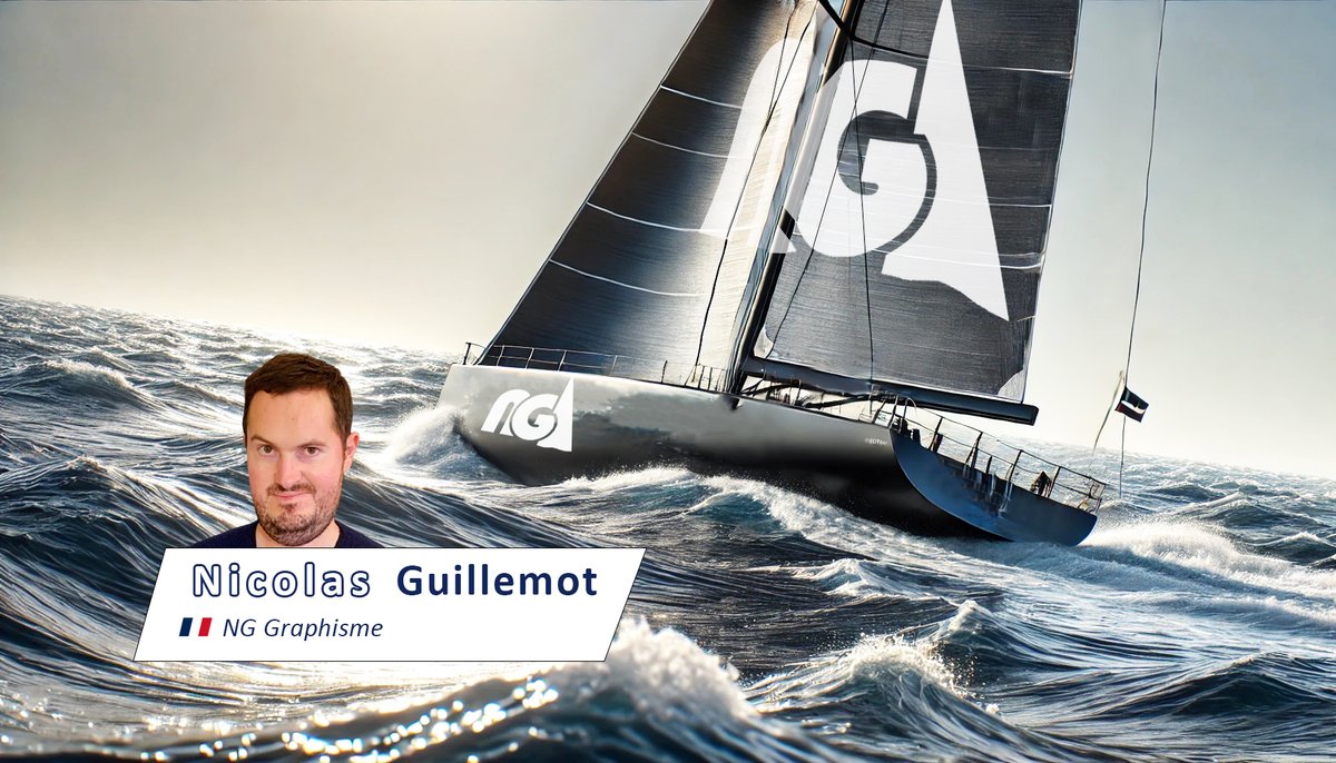 NGGraphisme's tweet photo. ⛵️ C'est parti pour le #VendeeGlobe ! Un événement que j'adore suivre, alors pour l'occasion je m'imagine skipper à bord de "NG Graphisme". Il faut bien rêver un peu ! 😆
Bonne chance aux 40 (vrais) marins qui partent à l'aventure. Quel incroyable défi ! @VendeeGlobe https://t.co/ndH0ouZpbH