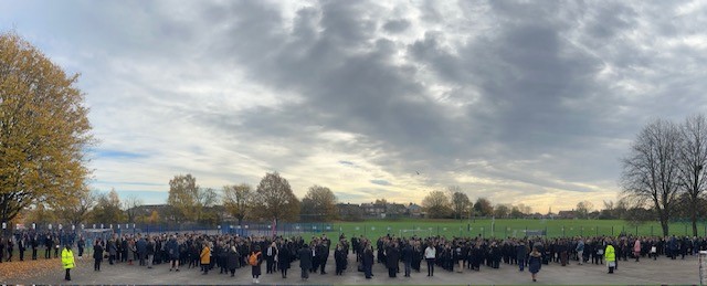 As the nation fell silent at 11am, so did we.

“They shall grow not old, as we that are left grow old:
Age shall not weary them, nor the years condemn.
At the going down of the sun and in the morning
We will remember them.”