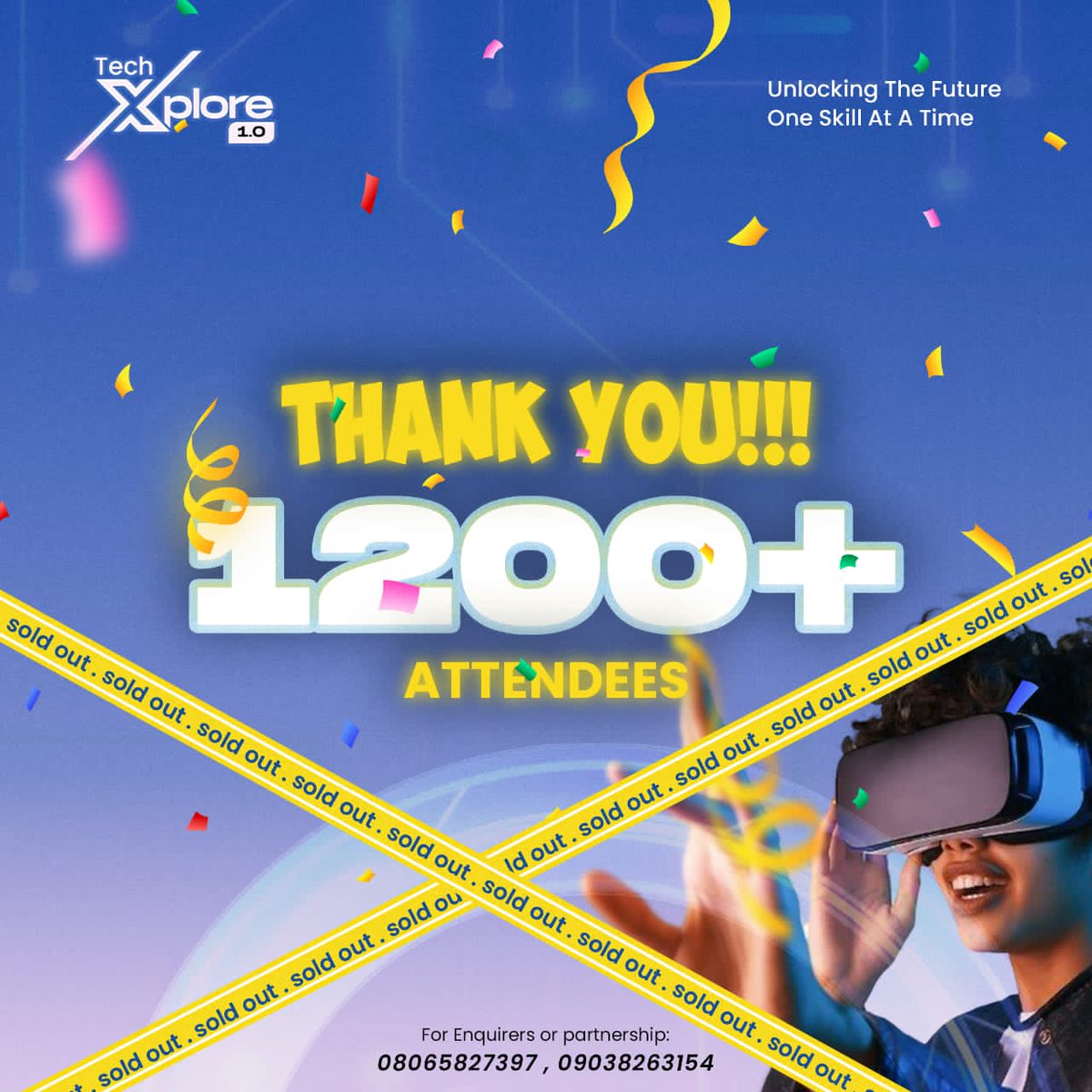 SabiProgrammers's tweet photo. It was 1200+ Attendees 🔥

It was what we imagined
It was what came to pass❤️

We sincerely appreciate everyone that attended 
Tech  Xplore 1.0

It would not have been the biggest indigenous tech event in Akure without your attendance ❤️❤️❤️

EXPECT MORE FROM US! https://t.co/OOm2x7mSn2