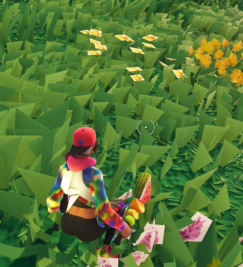 RedPandaGirl_'s tweet photo. Good morning friends! 🌸🌸🌸
I hope you all slept well and have a great day today! 😌💙✨

(Also, I think Fortnite's grass textures are broken 😭) https://t.co/HpXUbMNgce
