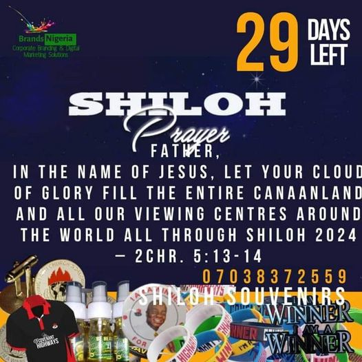 ChurchDigest's tweet image. We are 29days to #Shiloh2024
As we prepare, take 5 minutes to pray this:

#Shiloh #shiloh2024 #winnerschapel